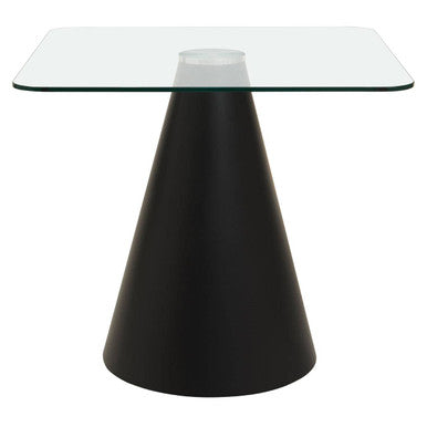 Azalea Square Clear Glass Top Dining Table - PN Home