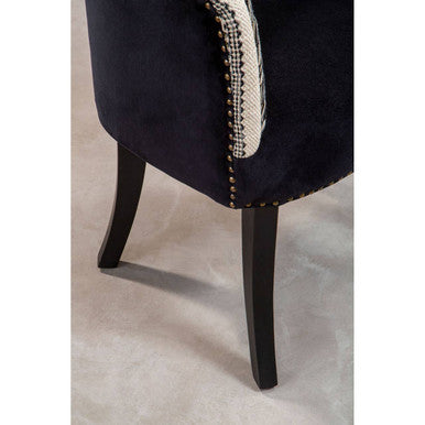 Cefena Black and White Chair - PN Home