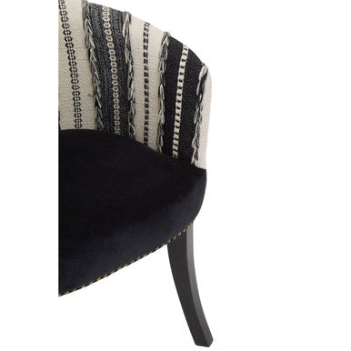 Cefena Black and White Chair - PN Home