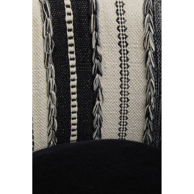 Cefena Black and White Chair - PN Home