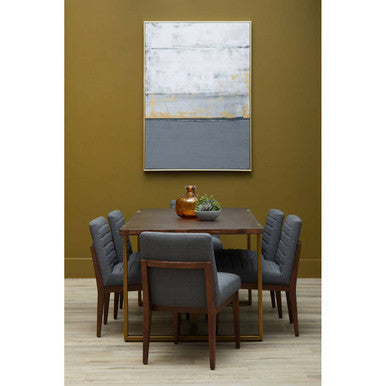 Brando Charcoal Grey Dining Chair with Oak Legs - PN Home
