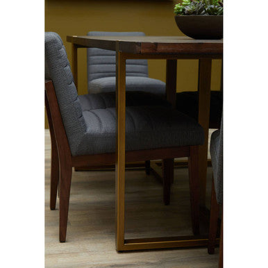 Brando Charcoal Grey Dining Chair with Oak Legs - PN Home