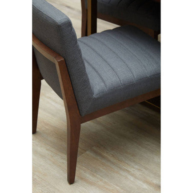 Brando Charcoal Grey Dining Chair with Oak Legs - PN Home