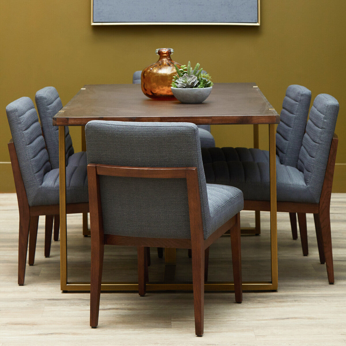 Brando Charcoal Grey Dining Chair with Oak Legs - PN Home