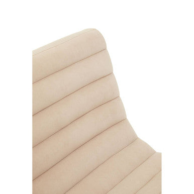 Vogue Ivory Velvet Lounge Chair - PN Home