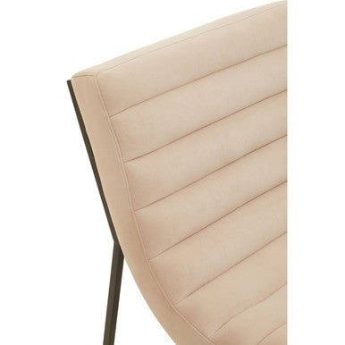 Vogue Ivory Velvet Lounge Chair - PN Home