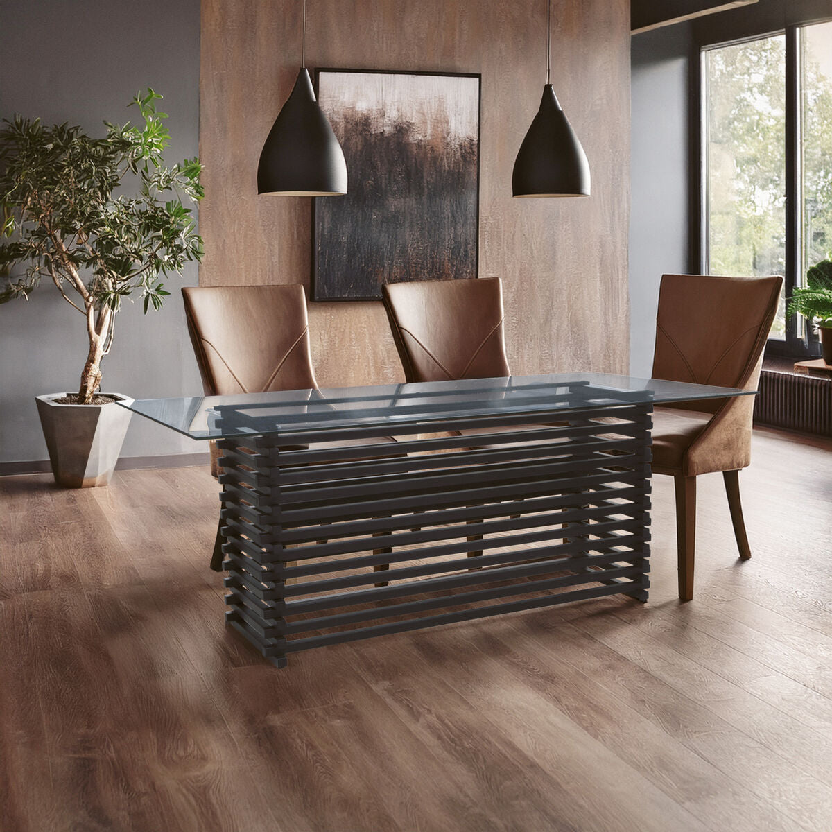 Vogue Matte Black Dining Table