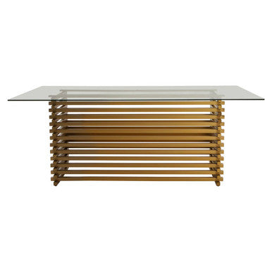Vogue Matte Gold Dining Table - PN Home