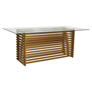 Vogue Matte Gold Dining Table - PN Home