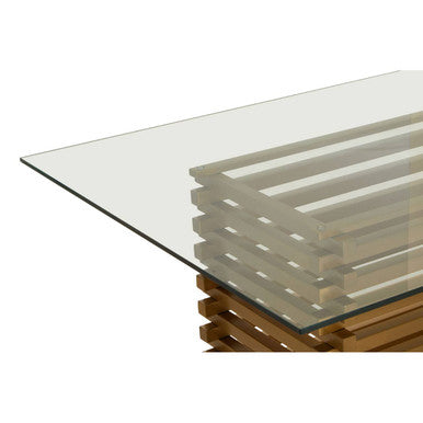 Vogue Matte Gold Dining Table - PN Home