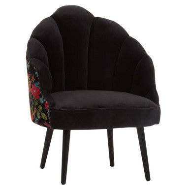 Cefena Peacock Design Scalloped Chair - PN Home