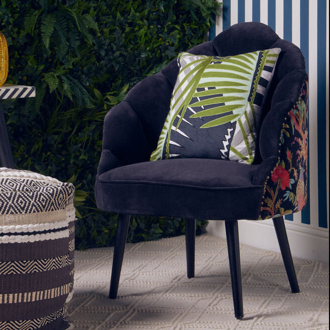 Cefena Peacock Design Scalloped Chair - PN Home