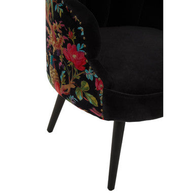 Cefena Peacock Design Scalloped Chair - PN Home