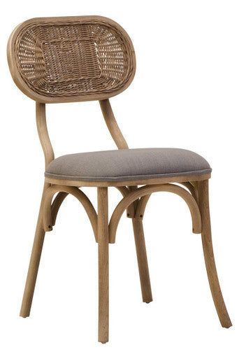Cebu Grey Wash Elm Wood Dining Chair - PN Home