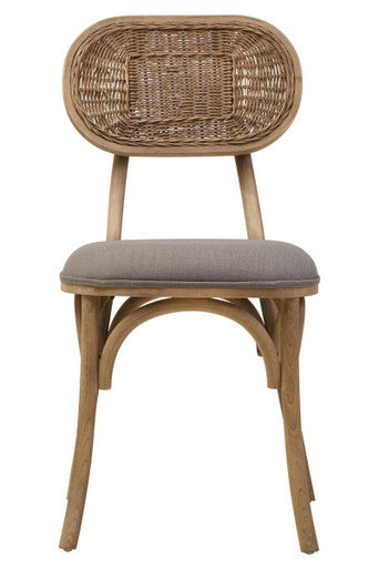 Cebu Grey Wash Elm Wood Dining Chair - PN Home
