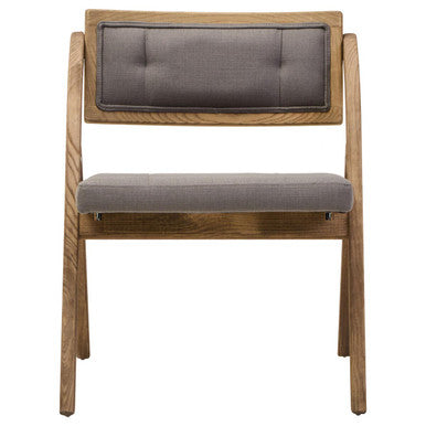 Cebu Grey Wash Elm Wood Folding Chair - PN Home