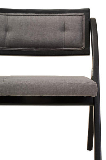 Cebu Grey and Black Elm Wood Folding Chair