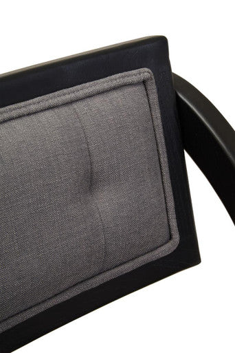 Cebu Grey and Black Elm Wood Folding Chair - PN Home