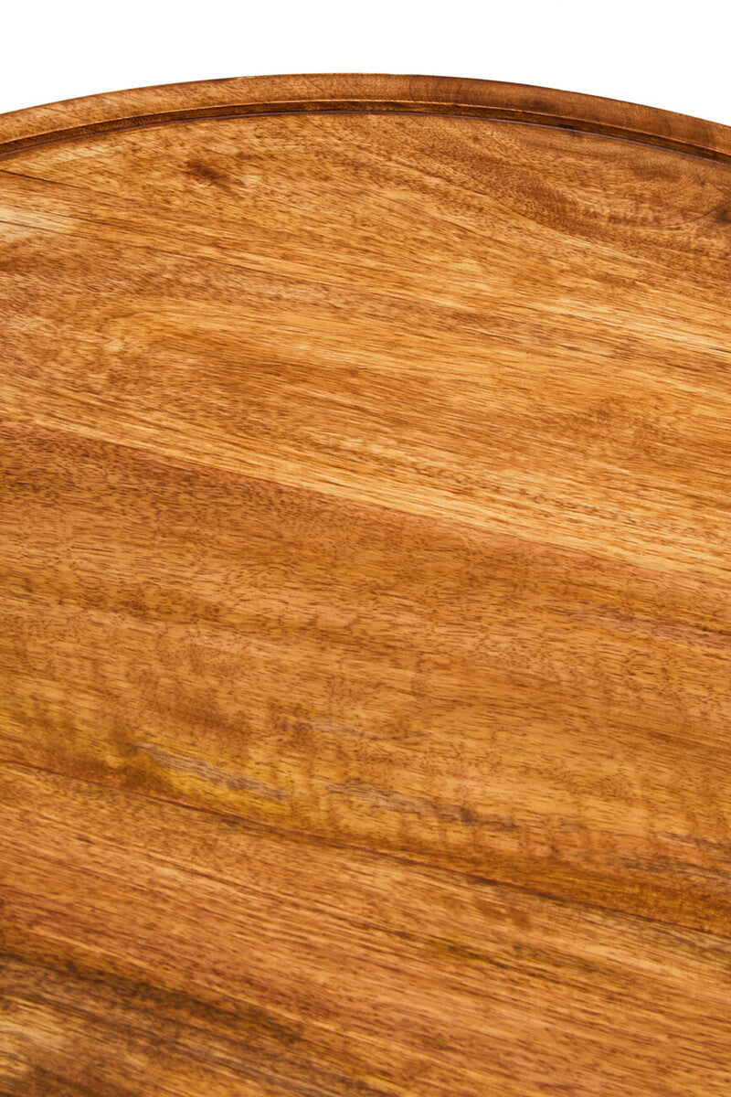 Walsa Natural Mango Wood Column Detail Coffee Table - PN Home