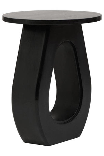 Walsa Black Finish Mango Wood Accent Table