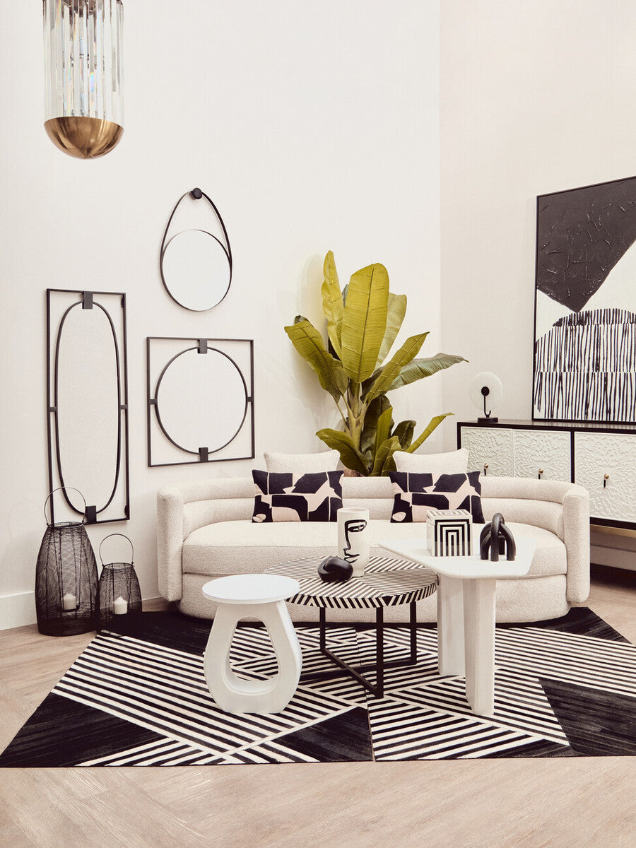 Walsa Whitewash Mango Wood Accent Table - PN Home