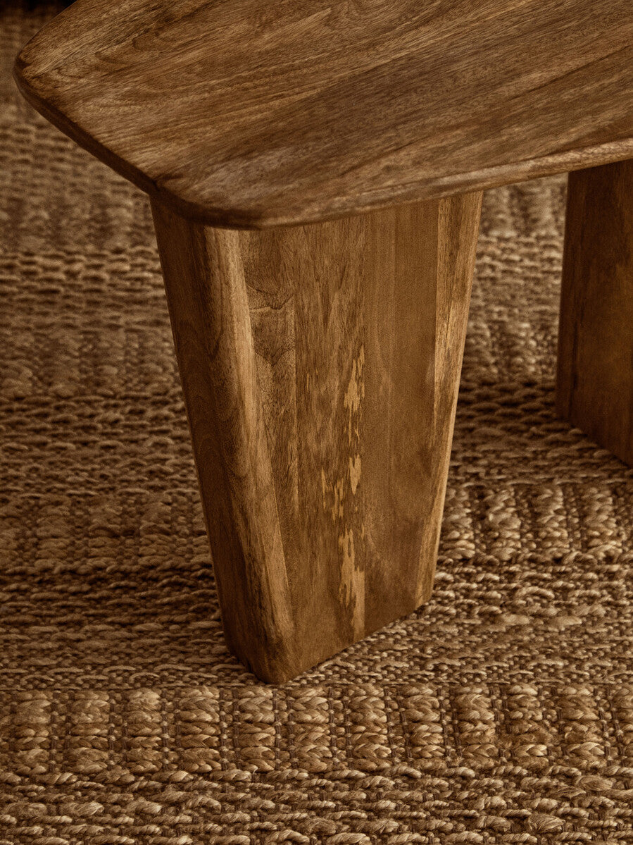 Walsa Natural Finish Mango Wood Coffee Table - PN Home