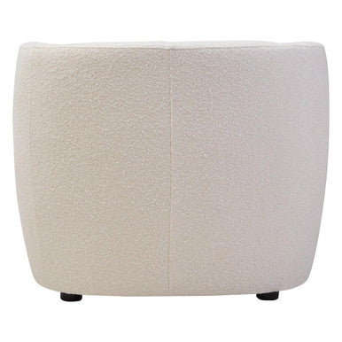 Bruge Textured Cream Curved Chair - PN Home