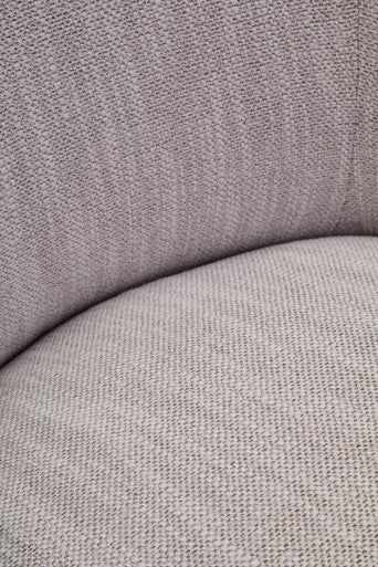 Bordo Textured Grey Curved Swivel Chair