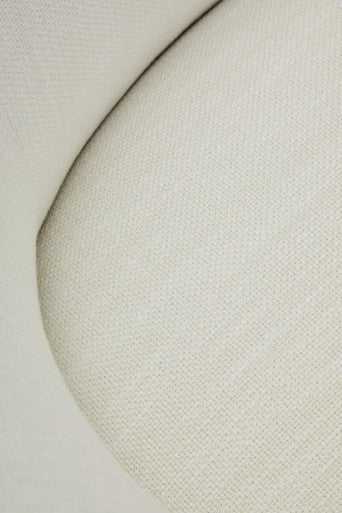 Bordo Textured Cream Curved Swivel Chair - PN Home