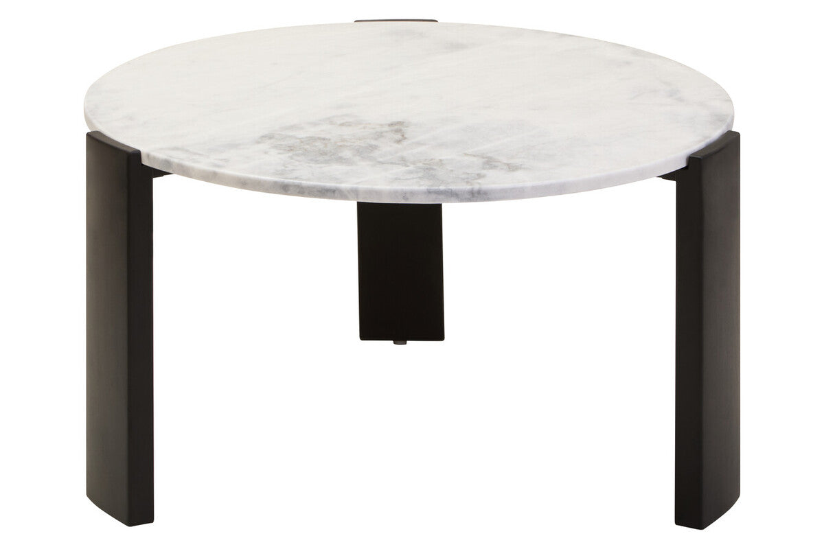 Palermo Round White Marble Top Large Coffee Table - PN Home