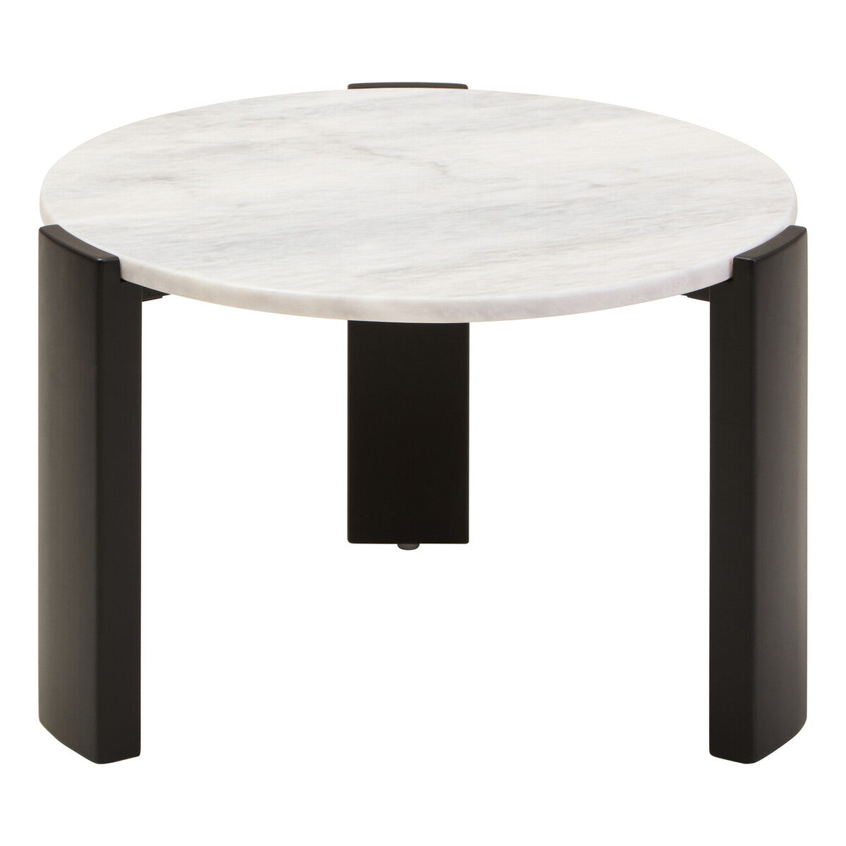 Palermo Round White Marble Top Small Coffee Table - PN Home