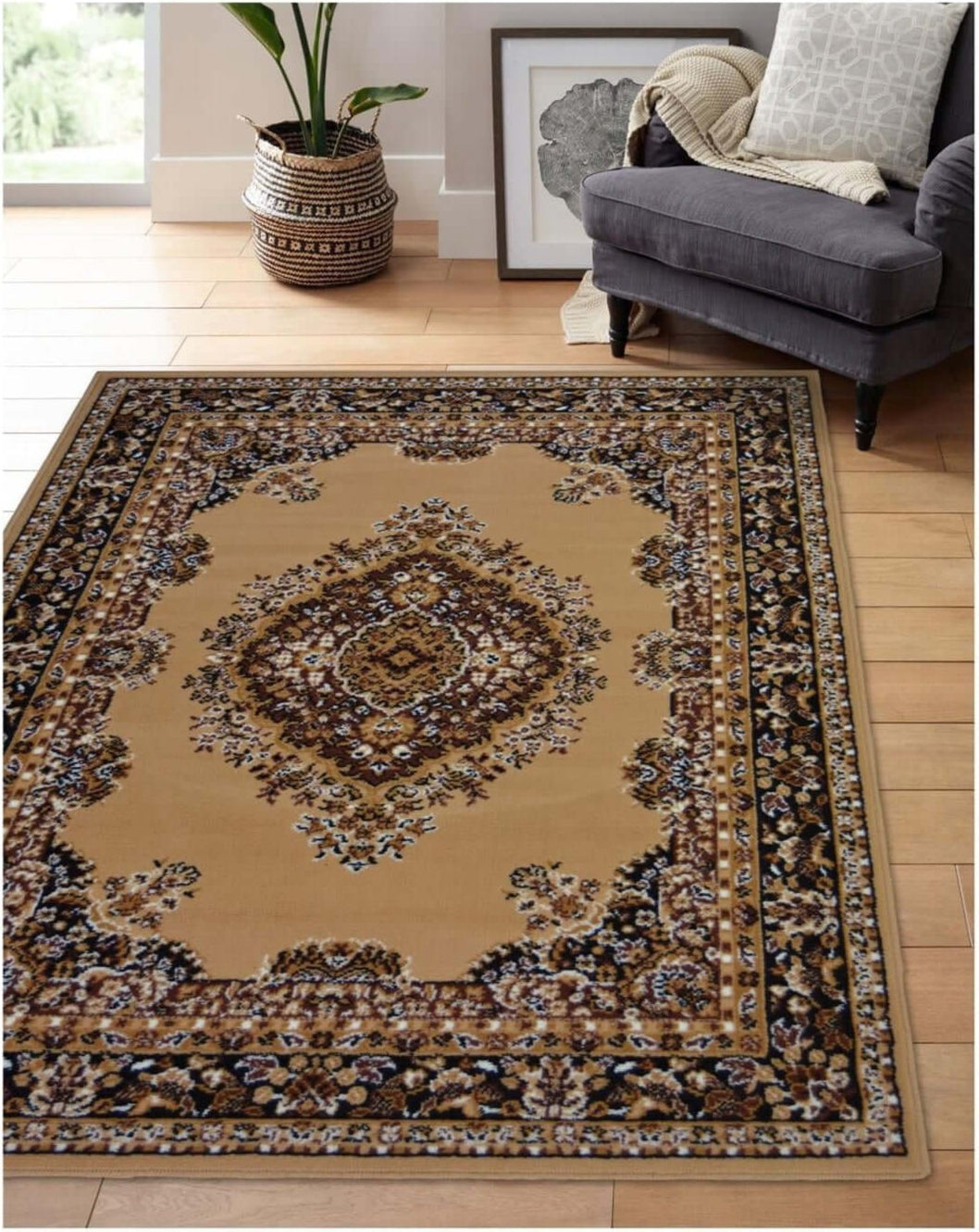 Maestro Traditional Brown Rug | 4470 B55 - PN Home