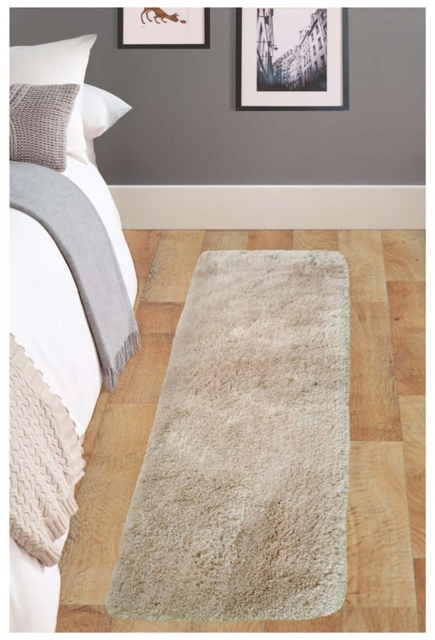 Soft Washable Beige Shaggy Rug | SA-02 - PN Home