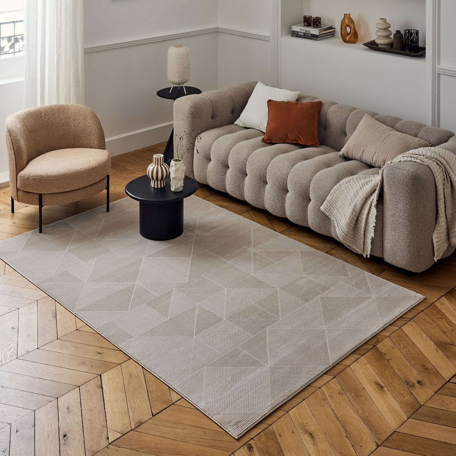 Carmel Beige Rug Abstract | 6000 - PN Home