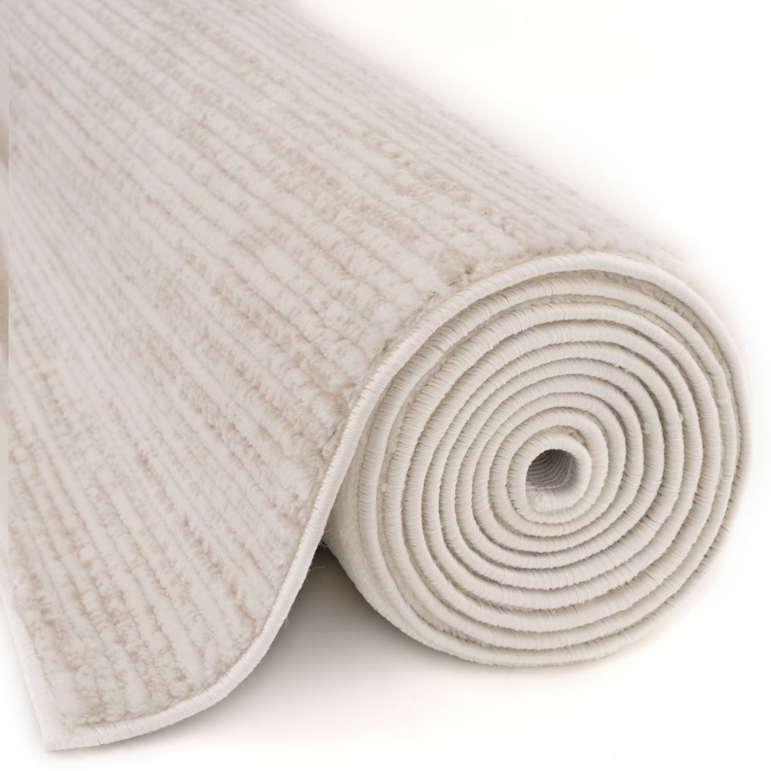 Carmel Cream-Beige Striped Rug | 6010 - PN Home