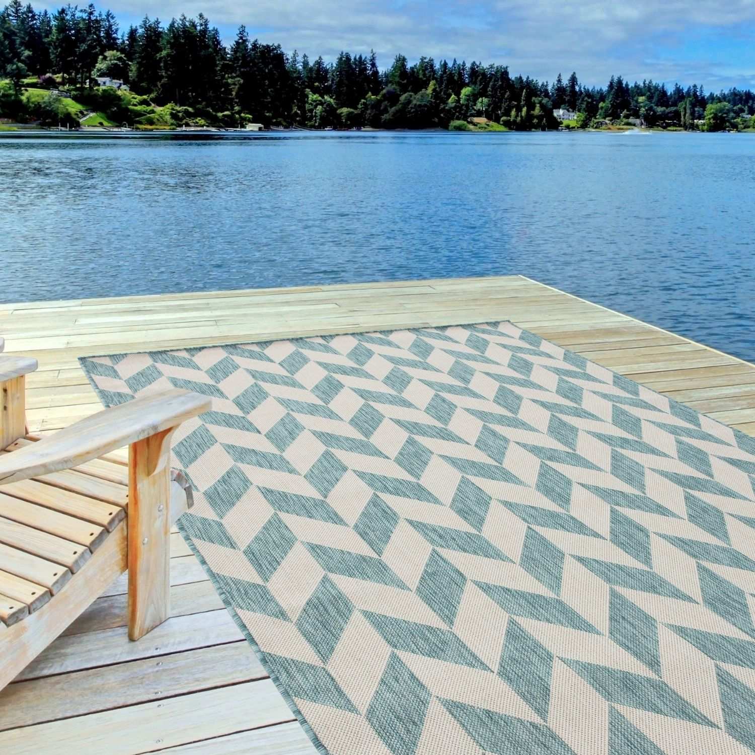 Ecology Outdoor Rug Aqua | 600Aq - PN Home