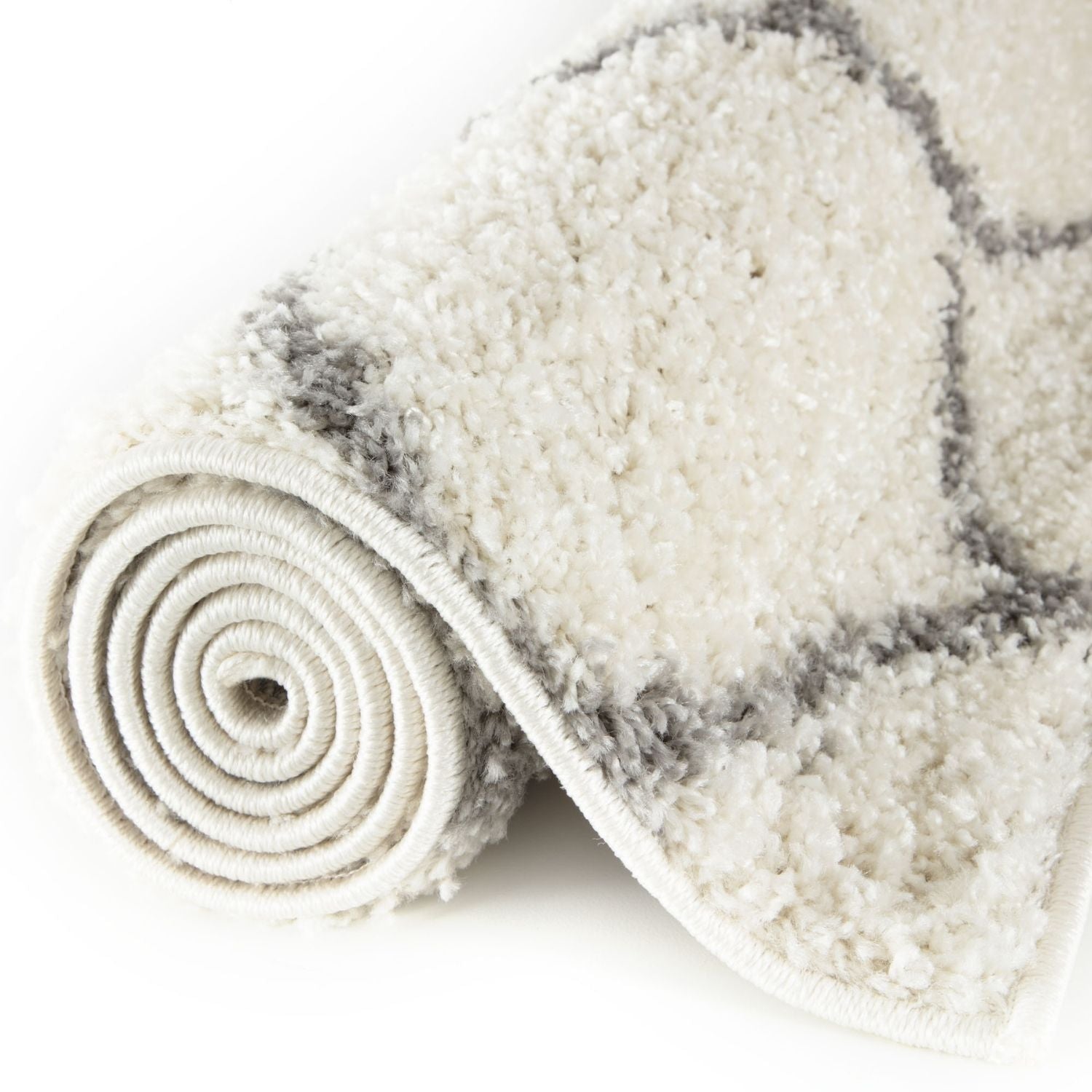 Moroccan Ivory Shaggy Rug | 600 - PN Home