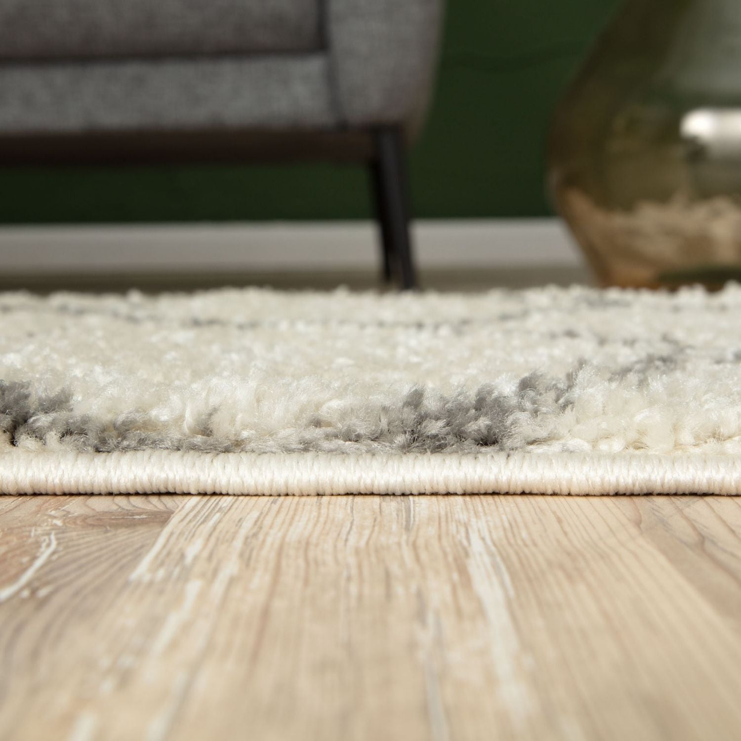Moroccan Ivory Shaggy Rug | 600 - PN Home