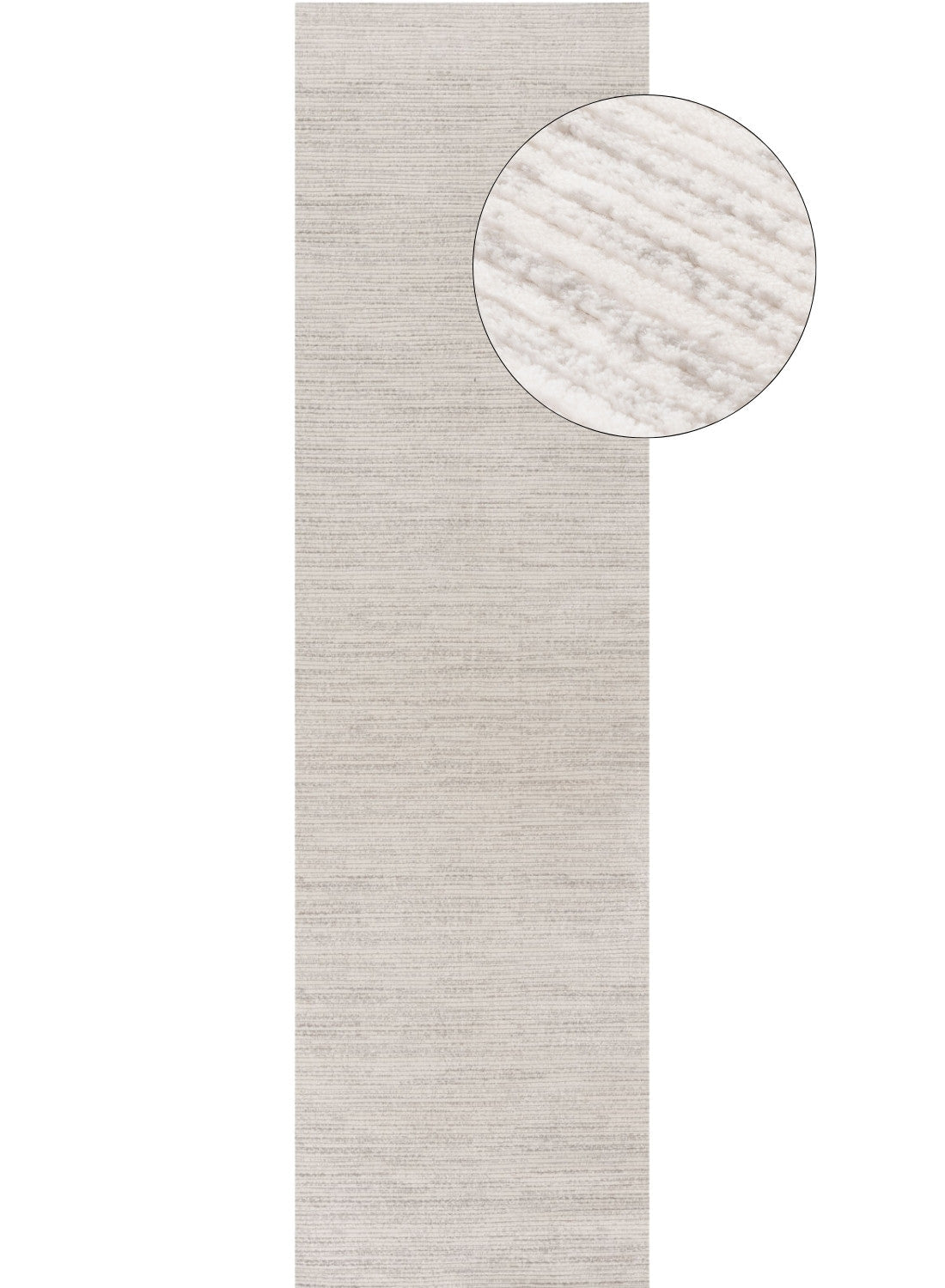Carmel Cream-Grey Striped Rug | 6010 - PN Home
