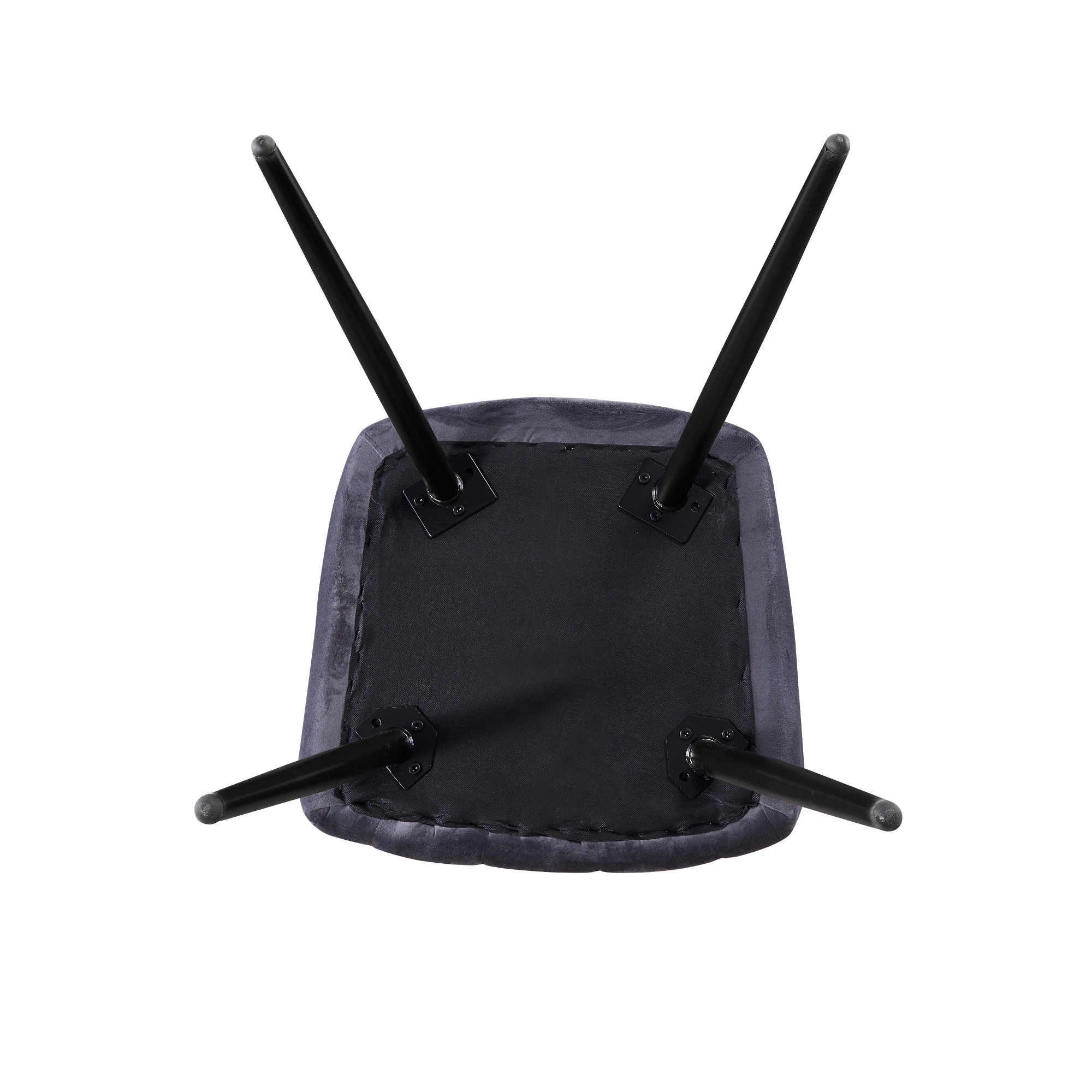 Camden Toga Brown LUX Dining Set with 4 Velvet Chairs