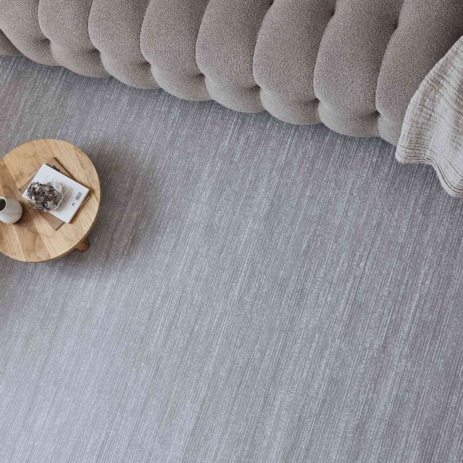 Carmel Grey-Cream Striped Rug | 6020 - PN Home