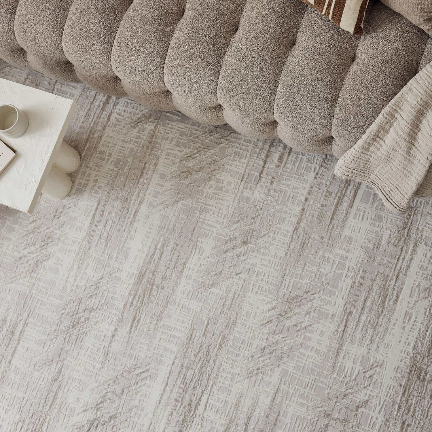 Carmel Cream-Beige Abstract Rug | 6030 - PN Home
