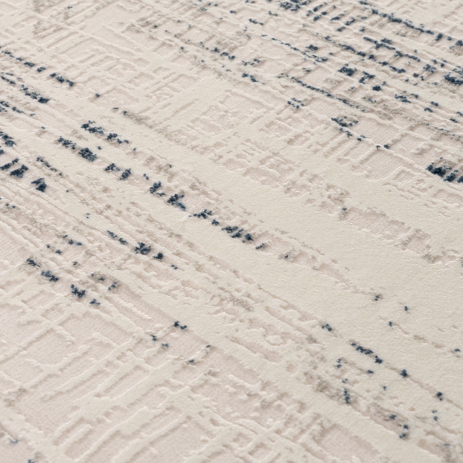 Carmel Cream-Blue Abstract Rug | 6030 - PN Home