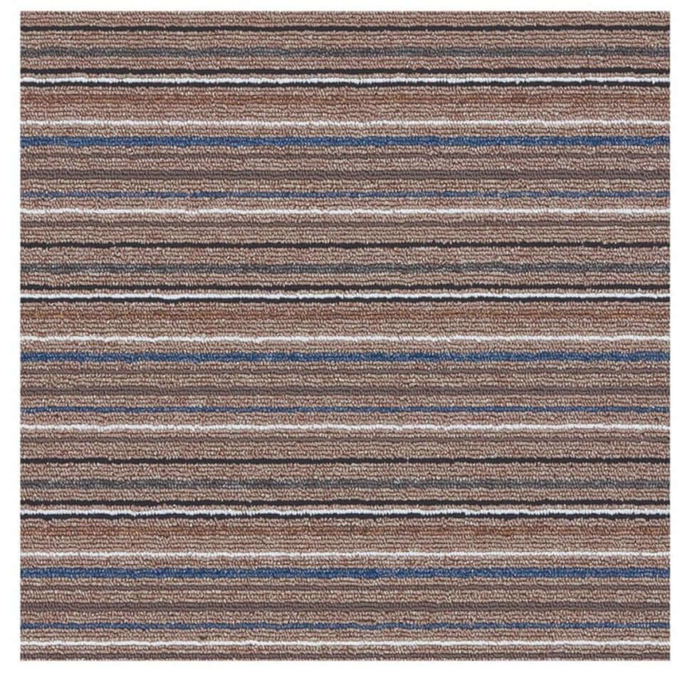 Stockholm Mocha/Blue Washable Mat - PN Home