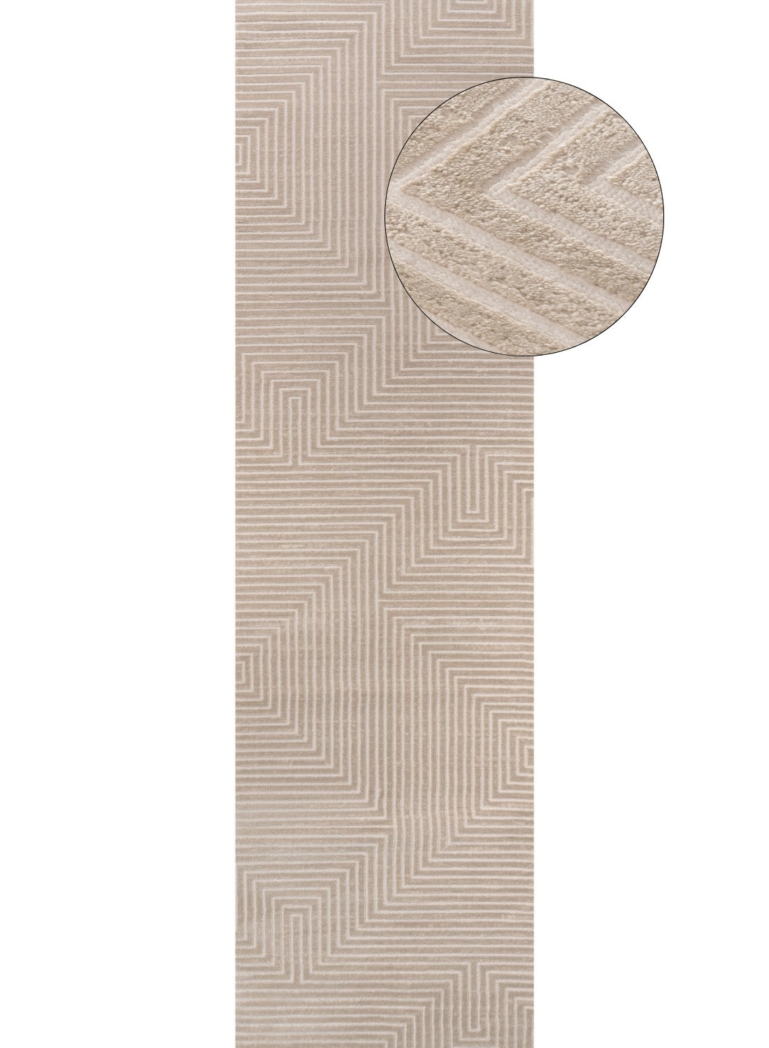 Carmel Beige-Cream Geometric Rug | 6050 - PN Home