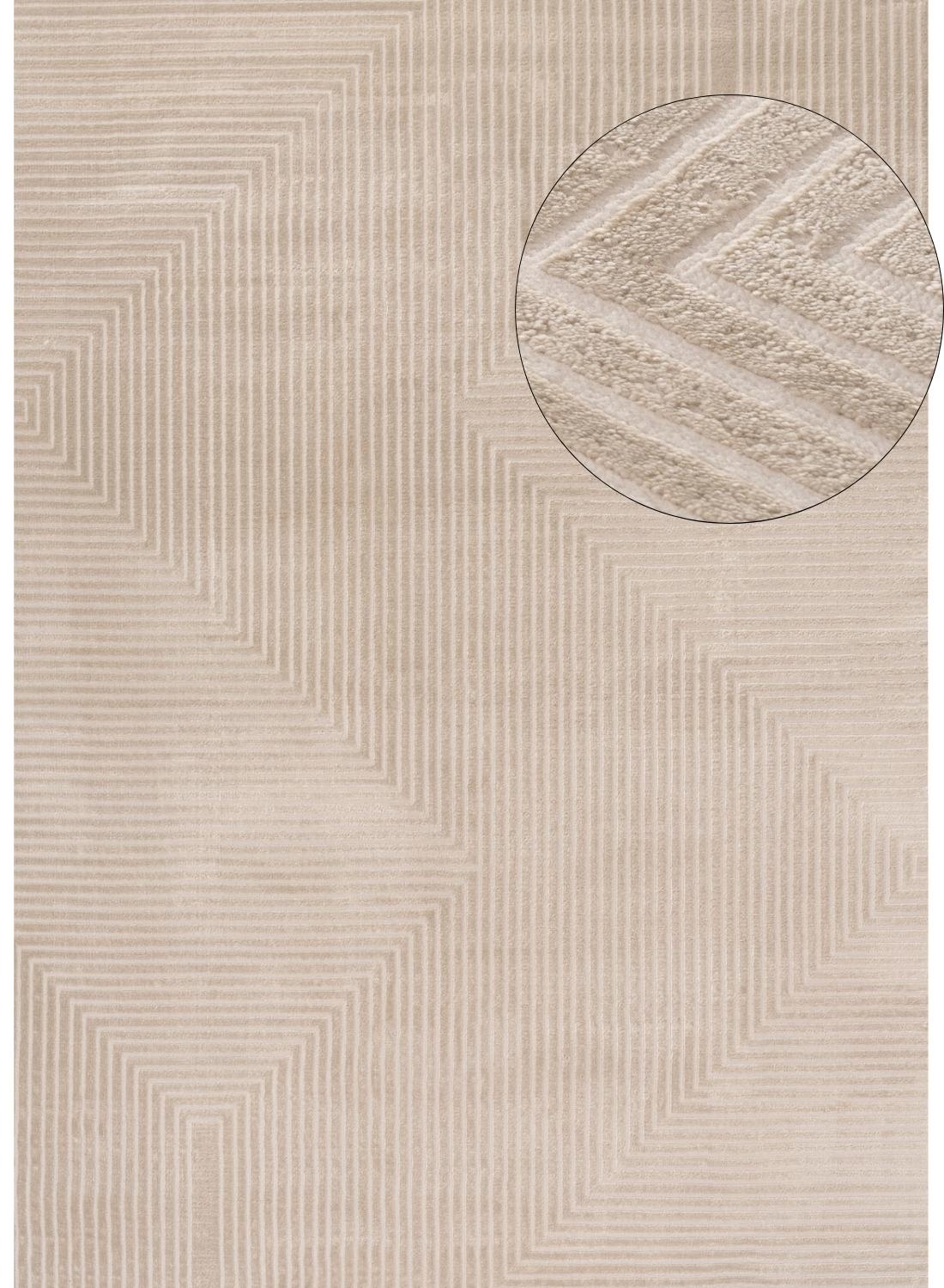 Carmel Beige-Cream Geometric Rug | 6050 - PN Home