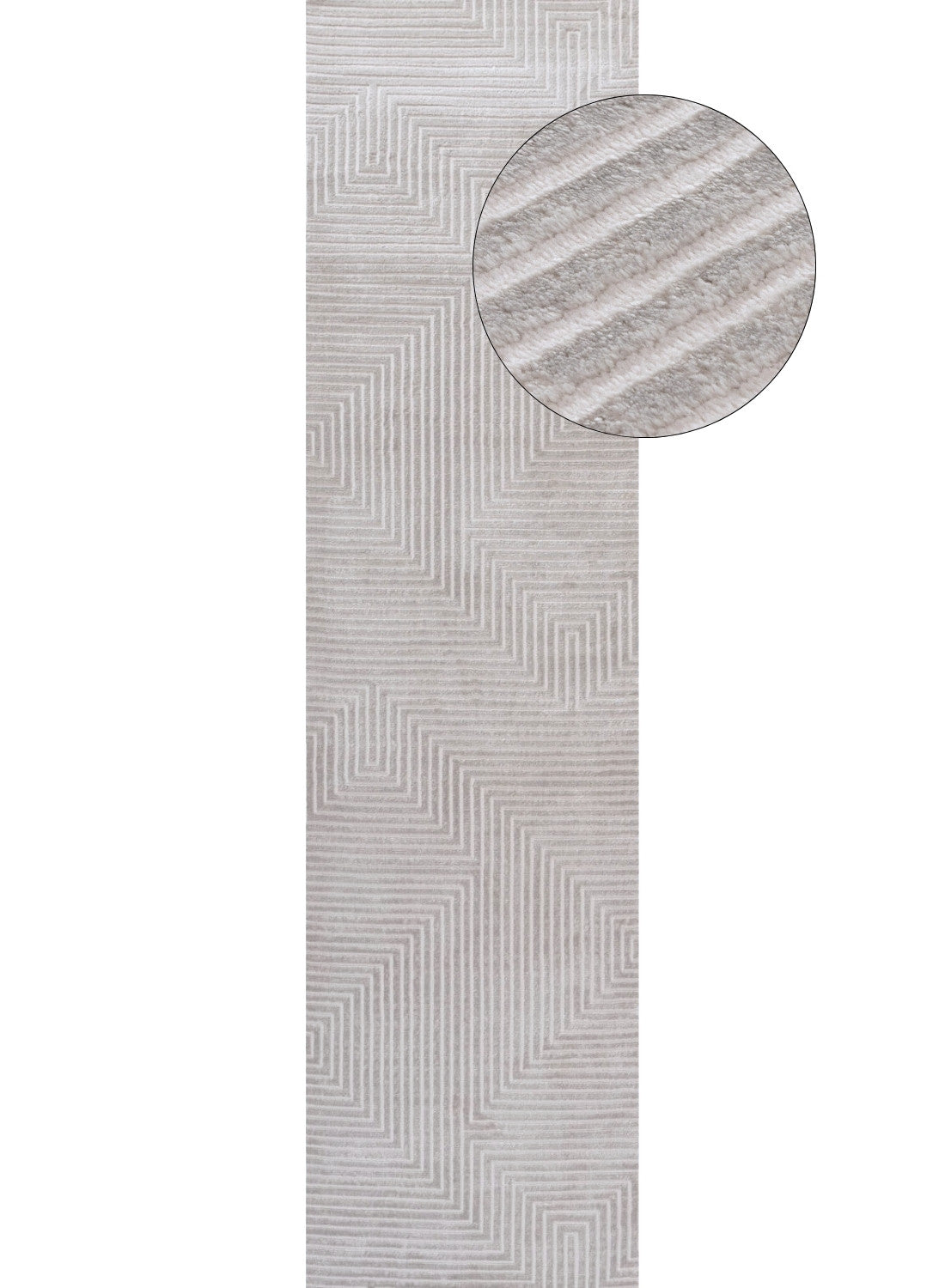 Carmel Grey-Cream Geometric Rug | 6050 - PN Home
