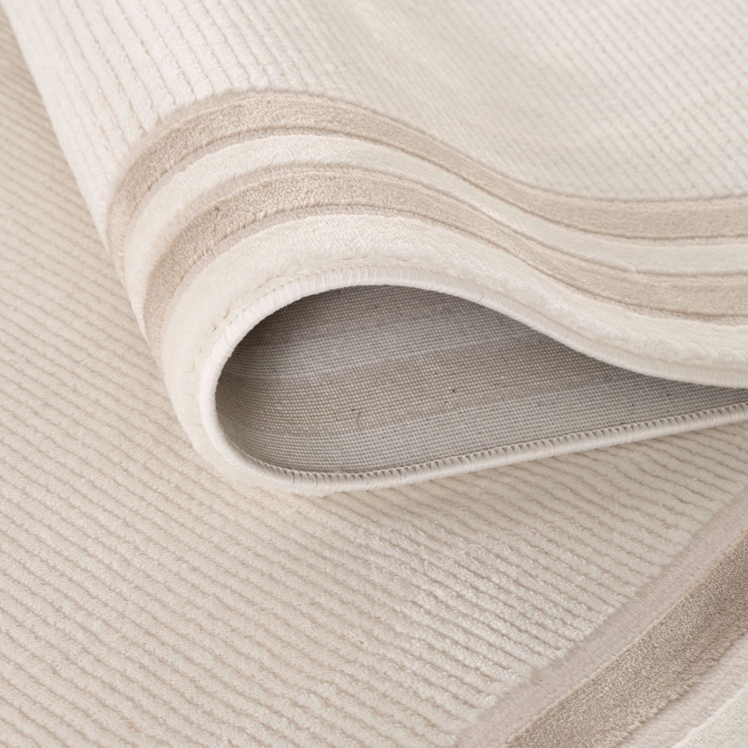Carmel Cream-Beige Bordered Rug | 6060 - PN Home