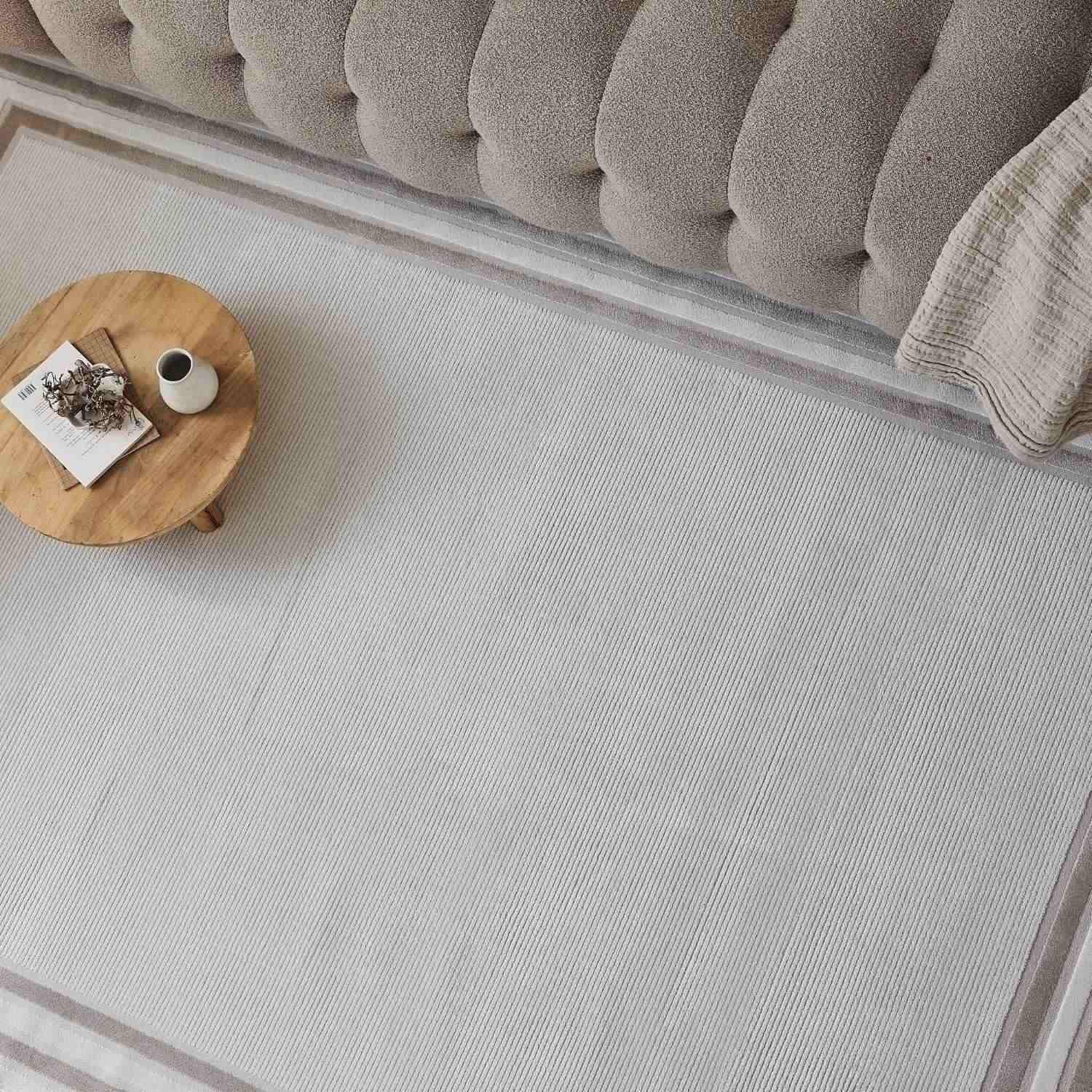 Carmel Cream-Beige Bordered Rug | 6060 - PN Home
