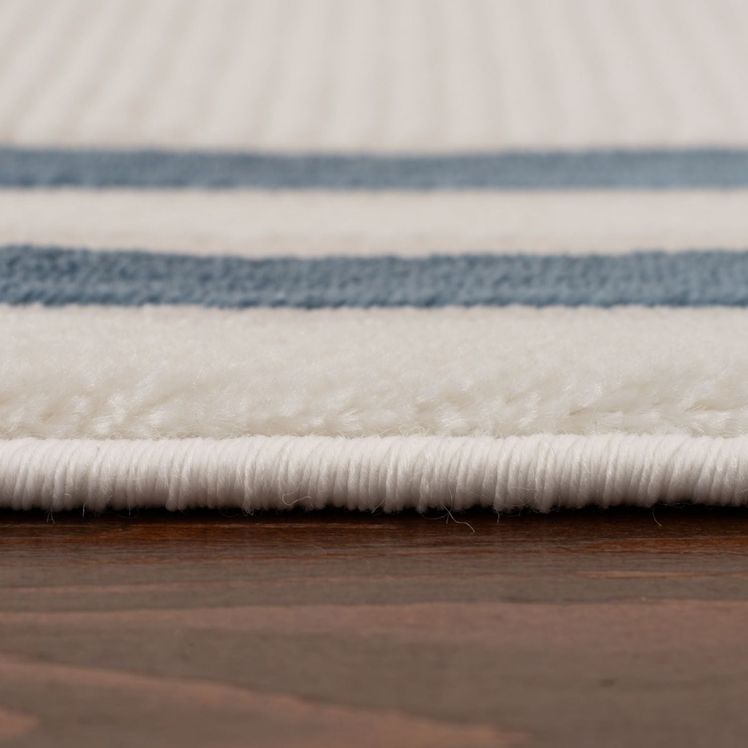 Carmel Cream-Blue Bordered Rug | 6060 - PN Home